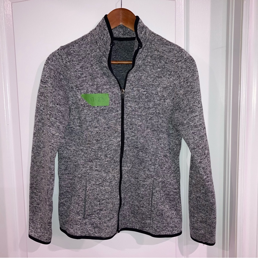 ($1 ADD ON) Grey Fleece Zip Up Jacket - size M?